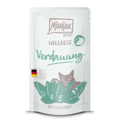 MjAMjAM nourriture humide pour chat adulte, digestion bien-être 12x125 g Bœuf