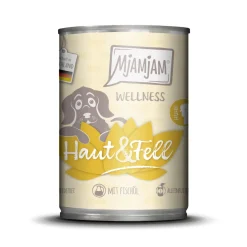 MjAMjAM nourriture humide chien Adult Wellness, peau et pelage Poulet 6 x 400 g