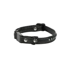 MORE Collier pour chat à strass noir