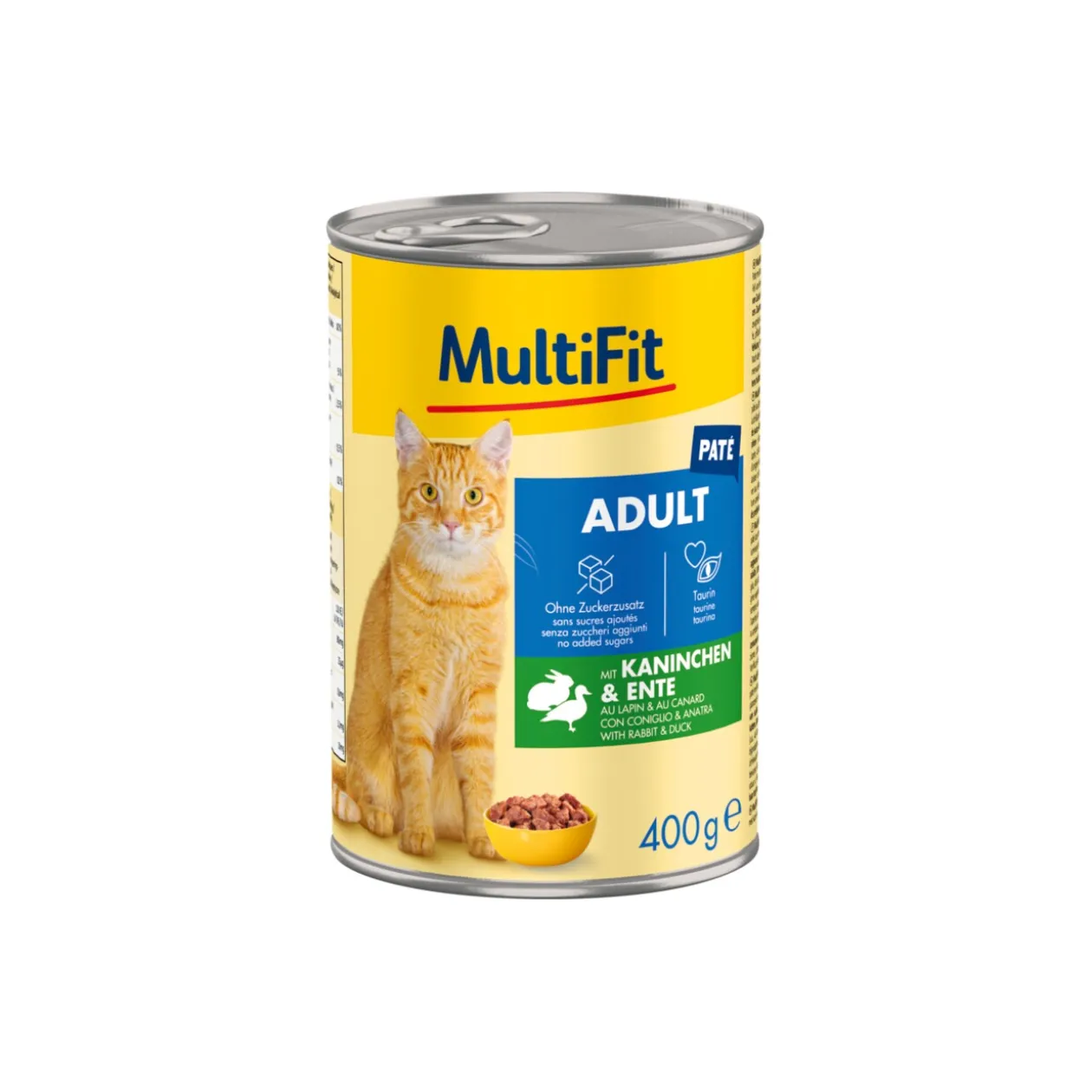 MultiFit Adult Paté Lapin et canard 6x400 g