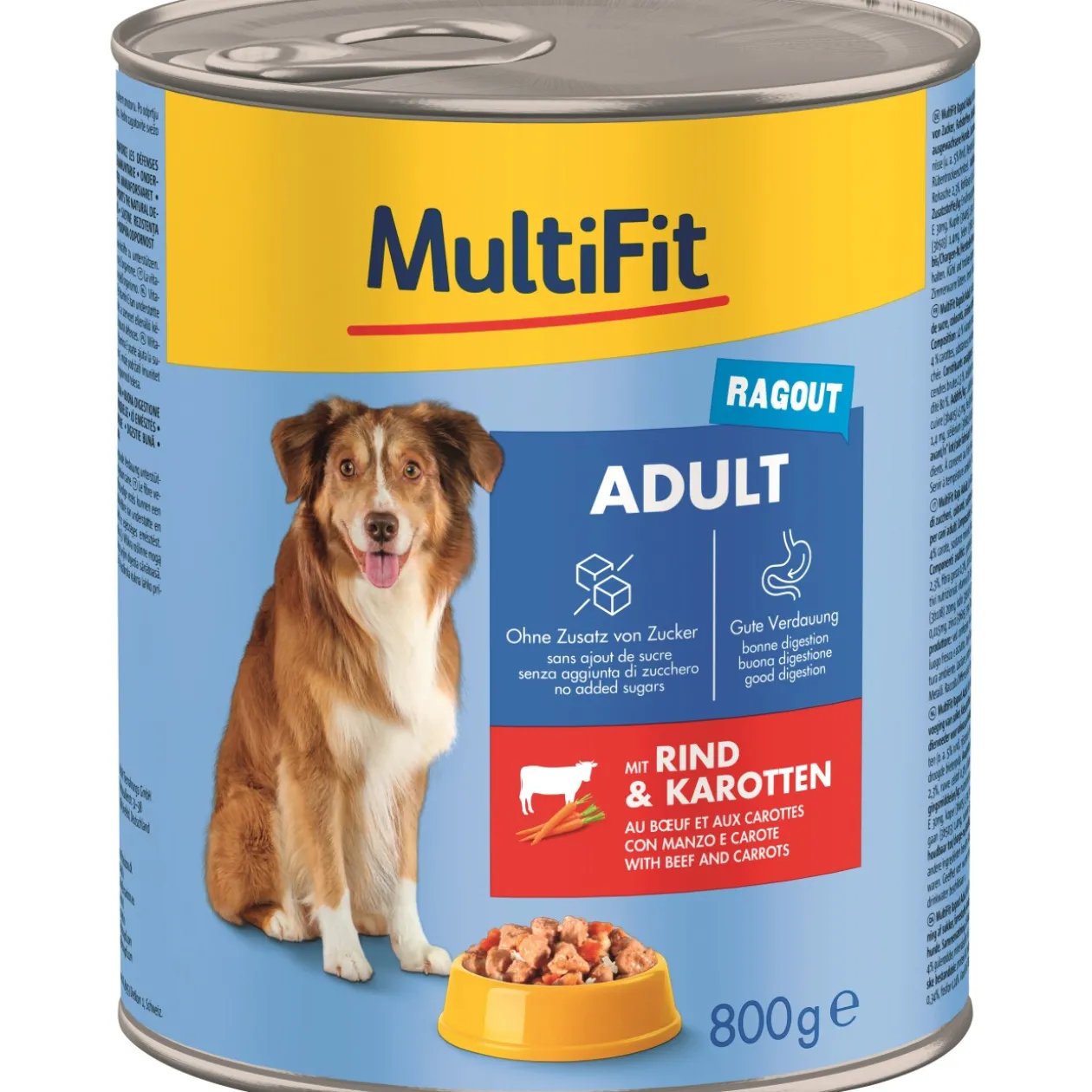 MultiFit Adult Ragoût au bœuf et aux carottes 6x800 g