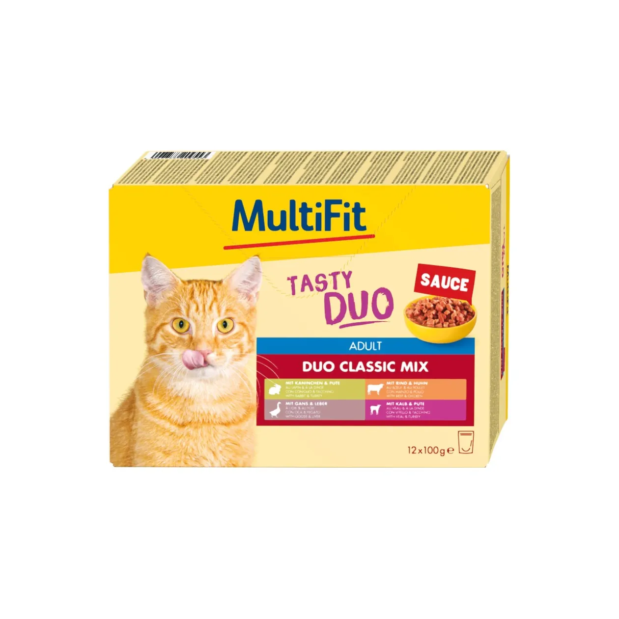 MultiFit Adult Sauce Duo Classic Mix multipack 12x100 g