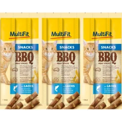 MultiFit BBQ Meat Sticks 7 x 8 x 5 g Saumon