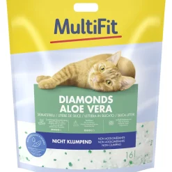 MultiFit Diamonds Litière Silice Aloe Vera 16 l
