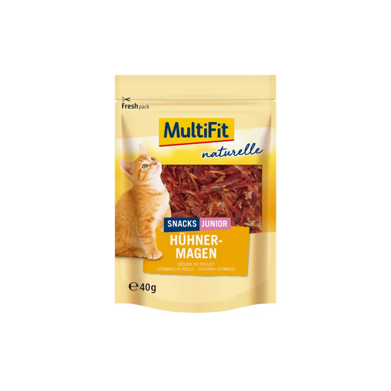 MultiFit estomac de poulet naturel Junior 4 x 40 g