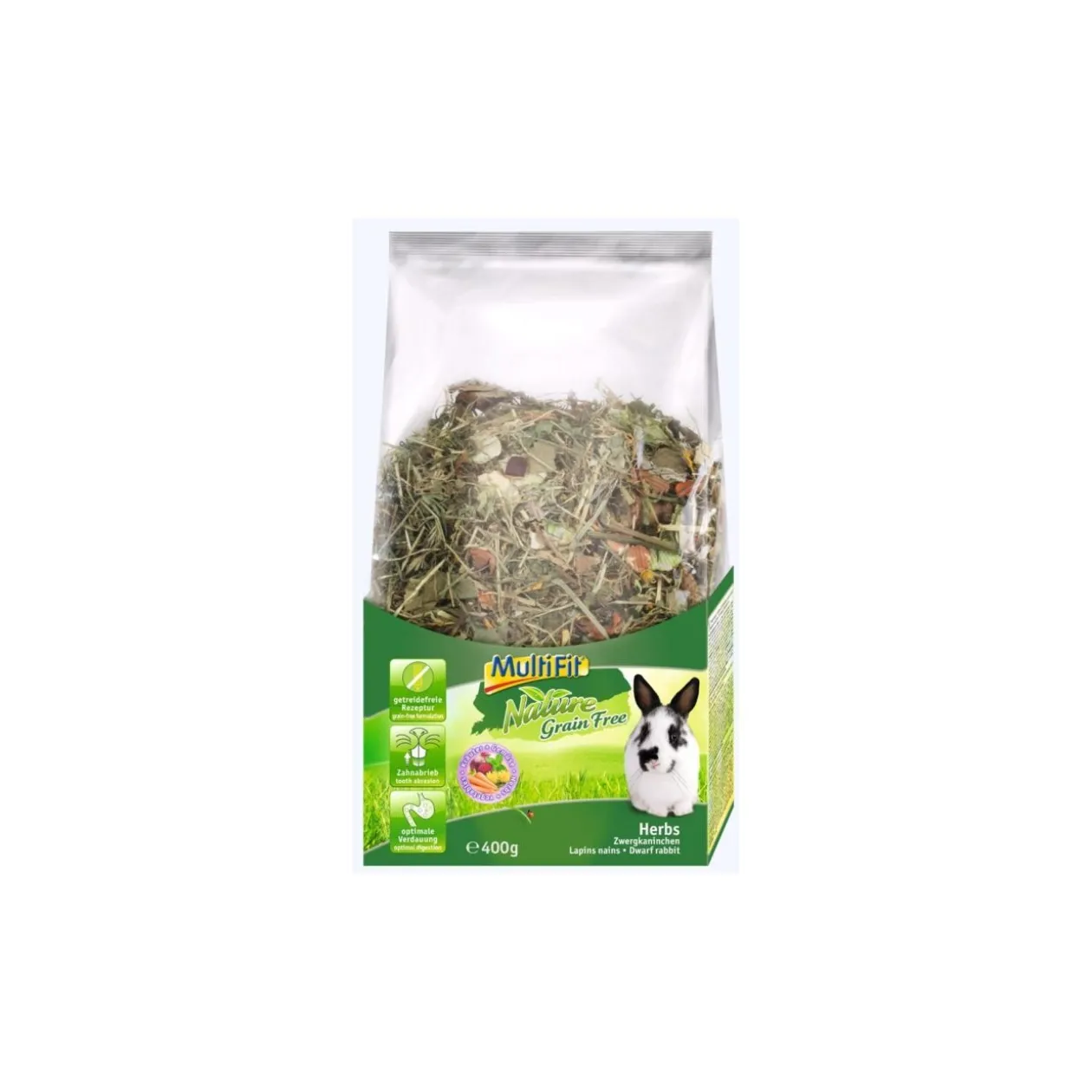 MultiFit Grain Free Herbs Lapins nains 400g