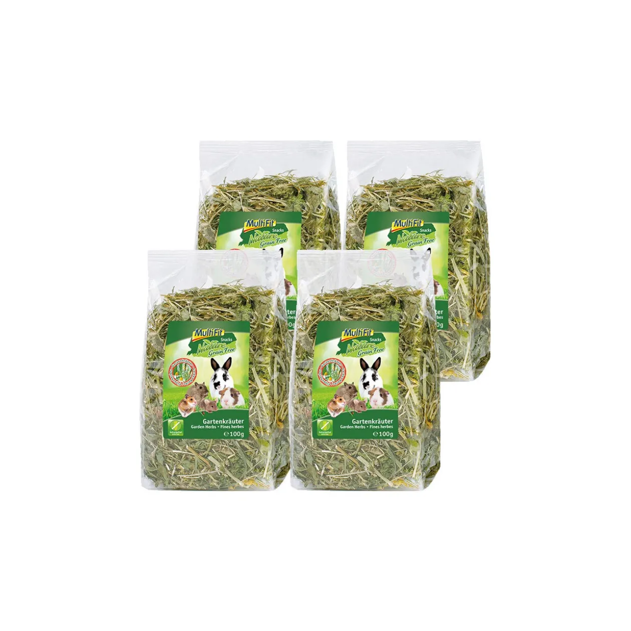 MultiFit Hernes Grain Free ensemble de 4 Aromates du jardin 4x100 g