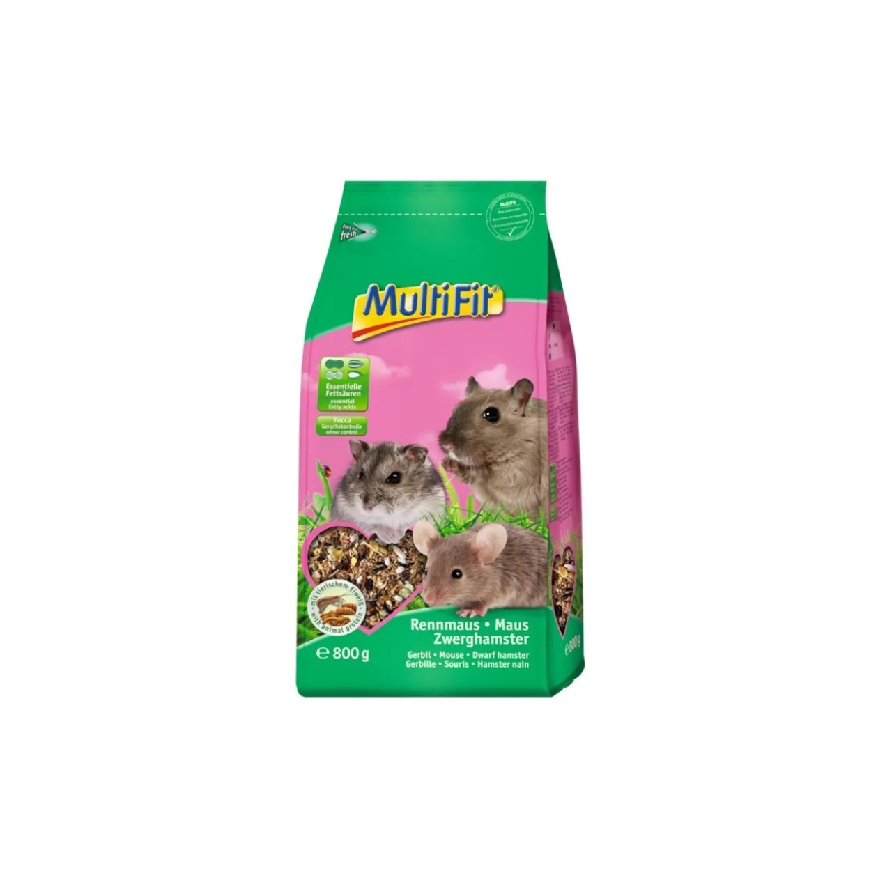 MultiFit Les avantages de la nourriture pour souris, gerbilles et hamsters nains : 800 g