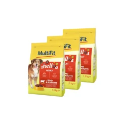 MultiFit Mellos 3 x 1,5 kg au bœuf et aux carottes