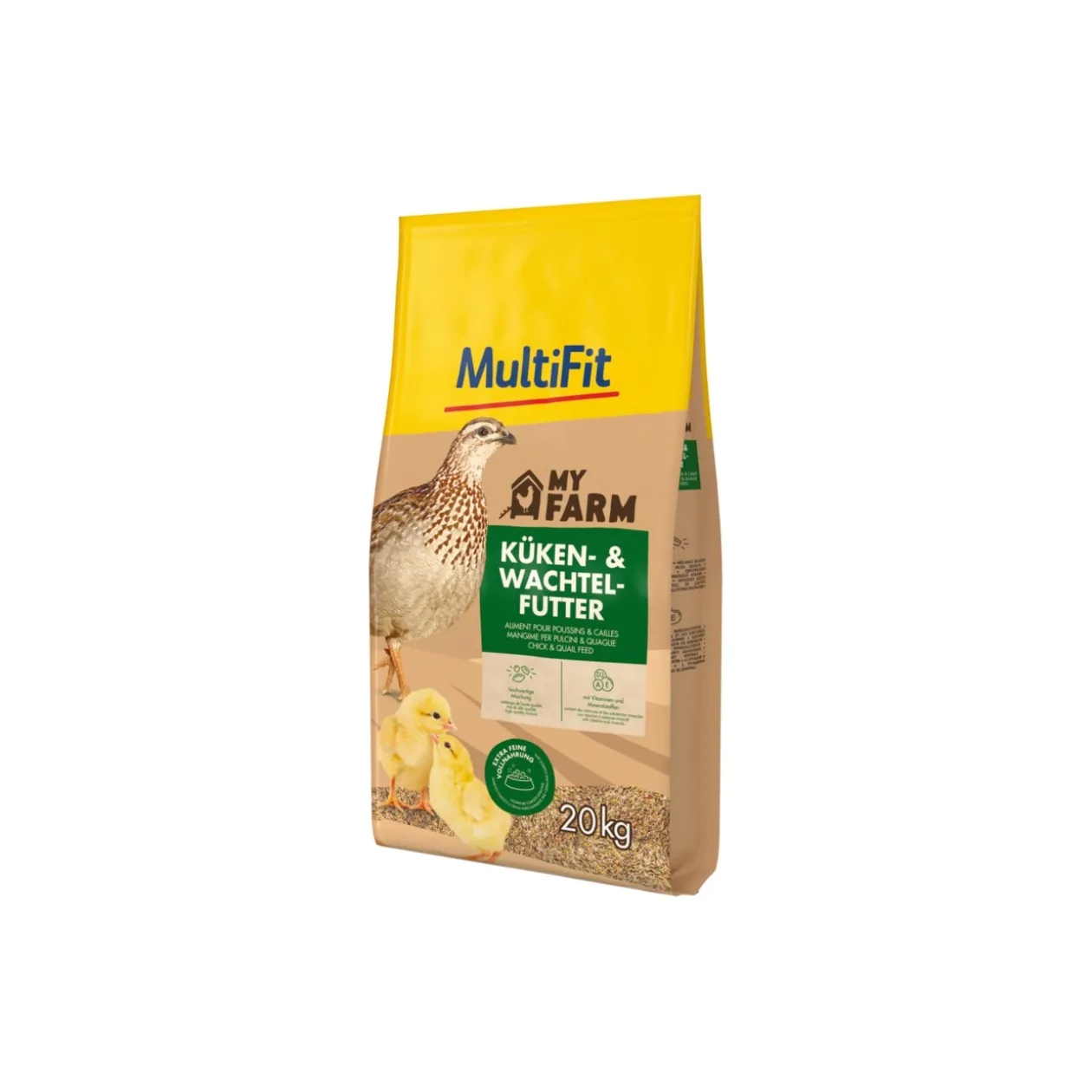 MultiFit My Farm Aliment pour poussins et cailles 20kg