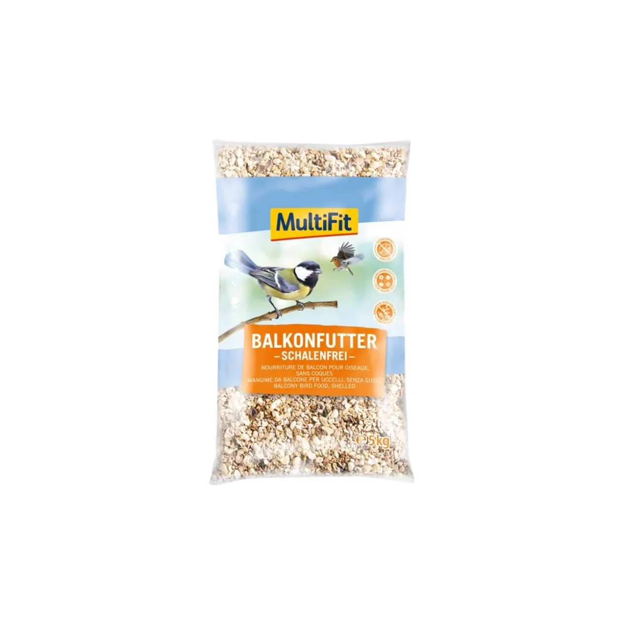 MultiFit Nourriture de balcon pour oiseaux sauvages 5kg