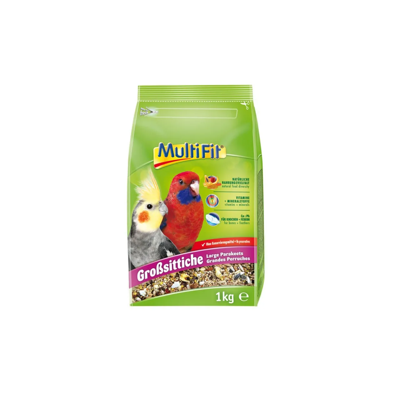 MultiFit Nourriture pour grandes perruches 1 kg