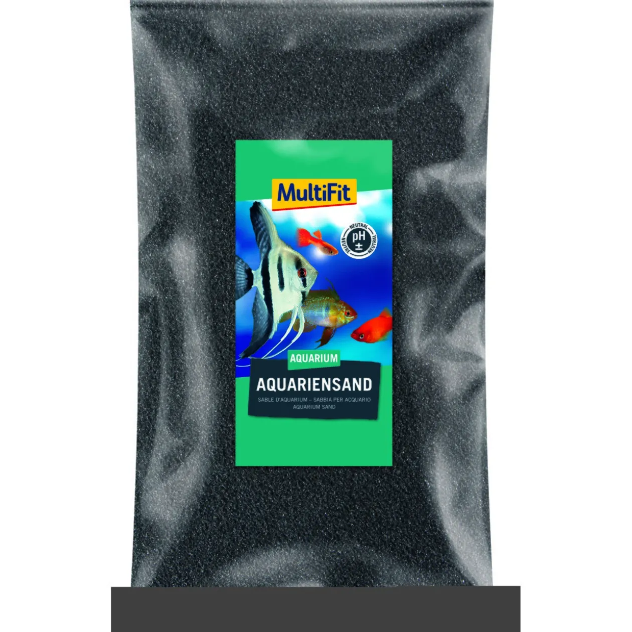 MultiFit Sable d’aquarium noir 0,5 - 0,6 mm 5 kg