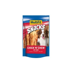 MultiFit Snacks Chick 'n' Chew au bœuf 2x100 g