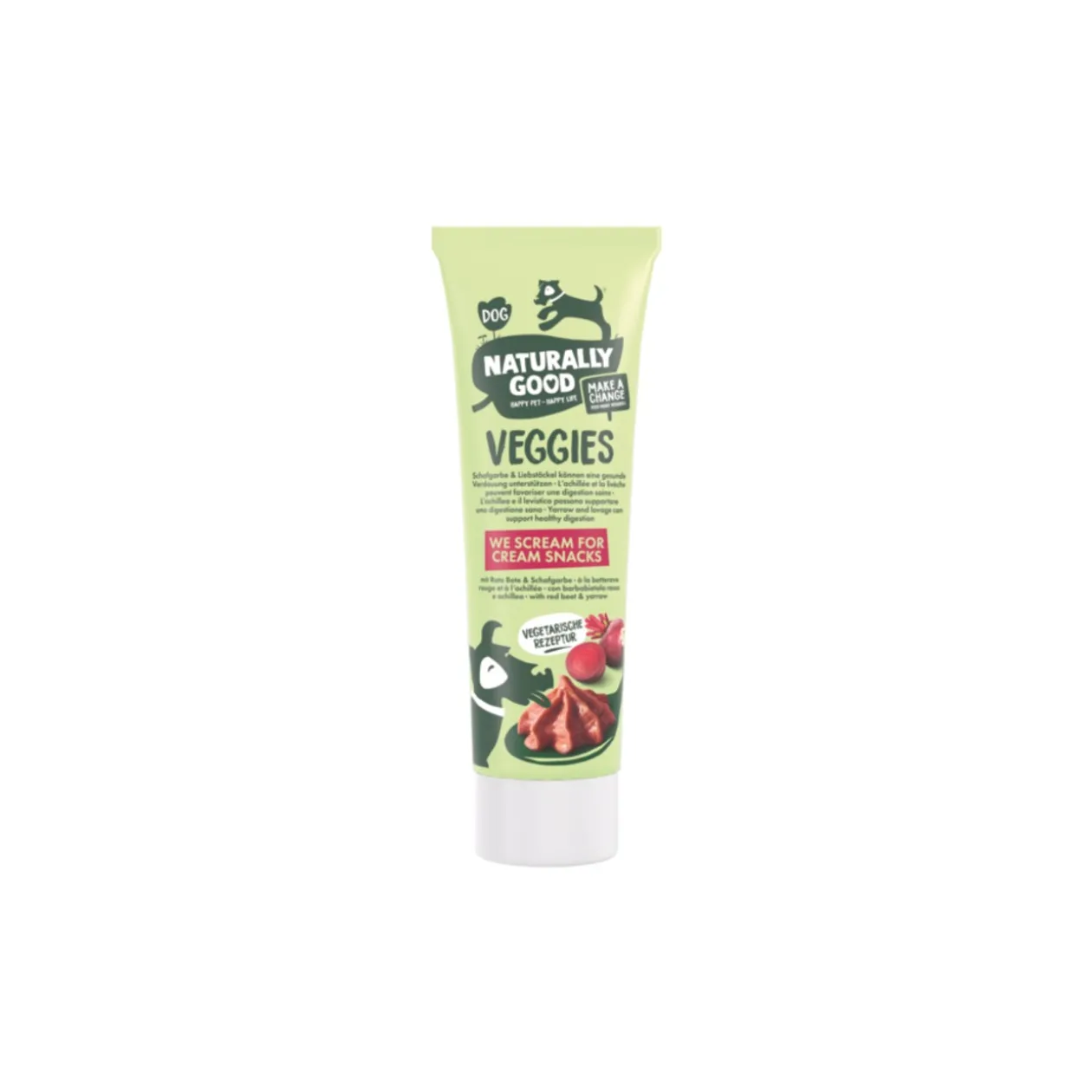Naturally Good Snack Crème Légumes Naturellement Bon avec Betterave Rouge et Achillée 100 g