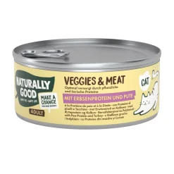 Naturally Good Veggies & Meat Protéine de pois & Dinde 12 x 100 g