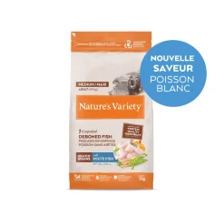 Nature's Variety Healthy Grains Med/Max Poissons Blancs 3 kg