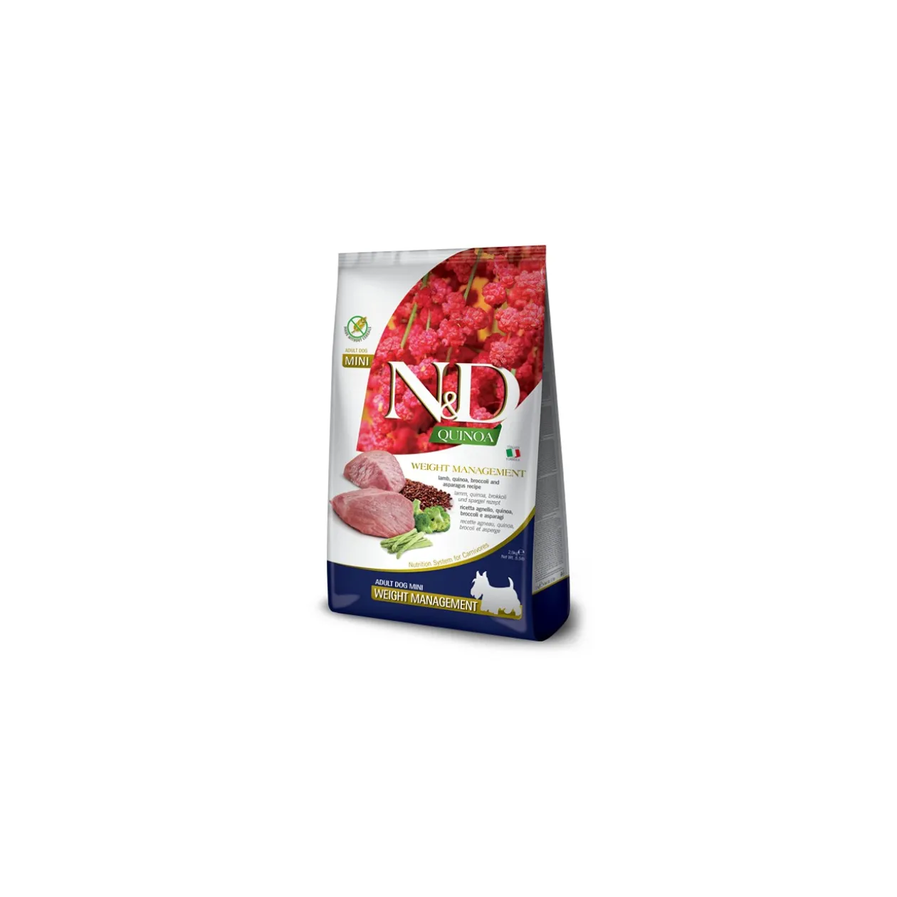 N&D Farmina Quinoa Mini Adult Weight Management Agneau 2,5 kg