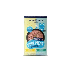 Nourriture humide chat adulte Pure Meat Multipack poulet & canard 6x85 g