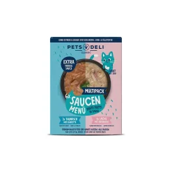 Nourriture humide pour chat adulte , menu en sauce multipack 6x70 g