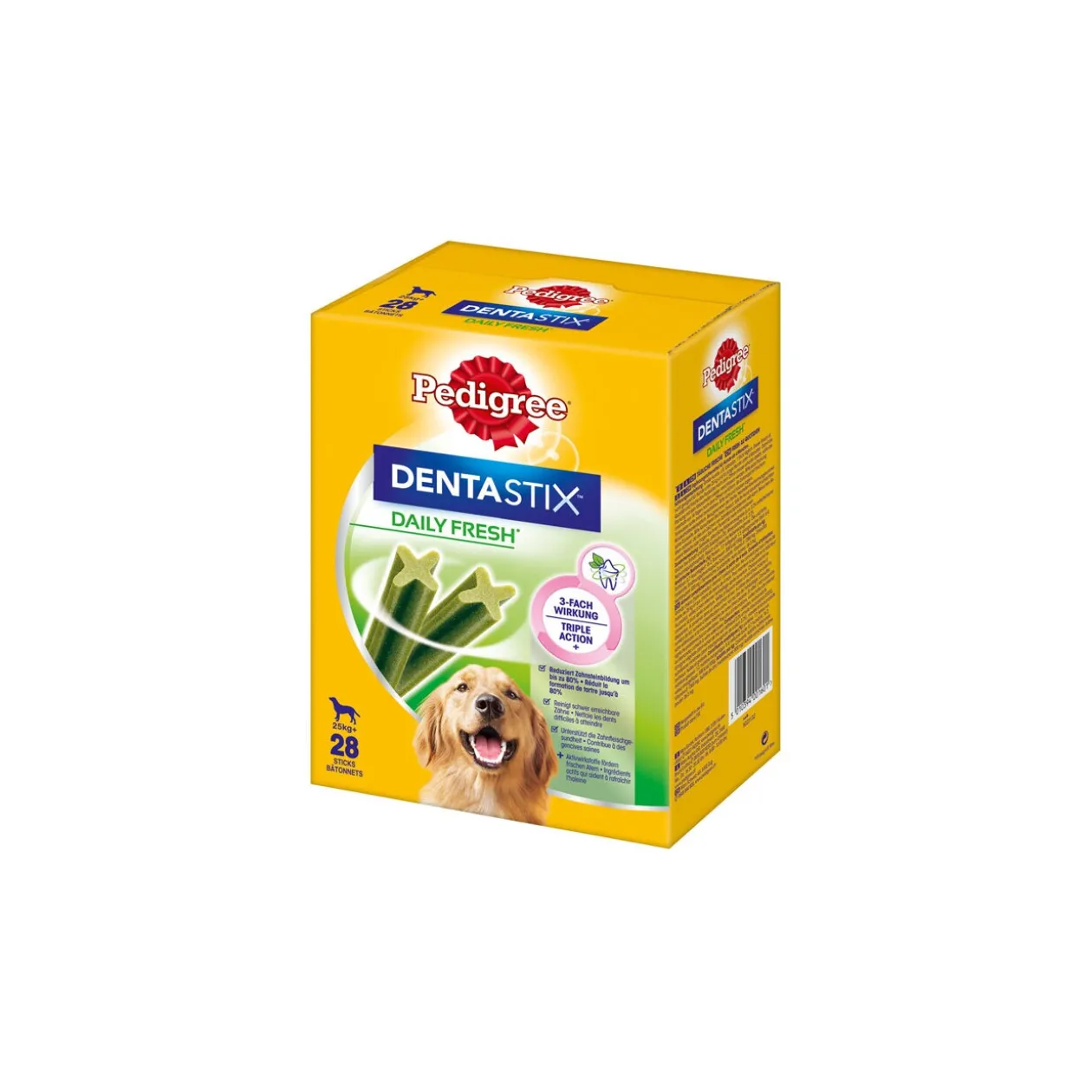 Pedigree Dentastix Fresh Bâtonnets hygiène bucco-dentaire pour grand chien 28 pcs 1080 g