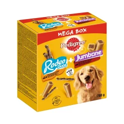 Pedigree Mega Box Mix Recompenses Rodeo et Jumbone pour Chien 780g