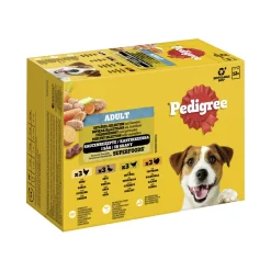 Pedigree Nourriture humide pour chien adulte, Multipack, Sélection de volaille, en sauce 12x100 g
