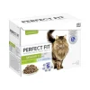 PERFECT FIT Sachets fraîcheur en sauce Dinde et Poissons pour chat senior 12 x 85 g