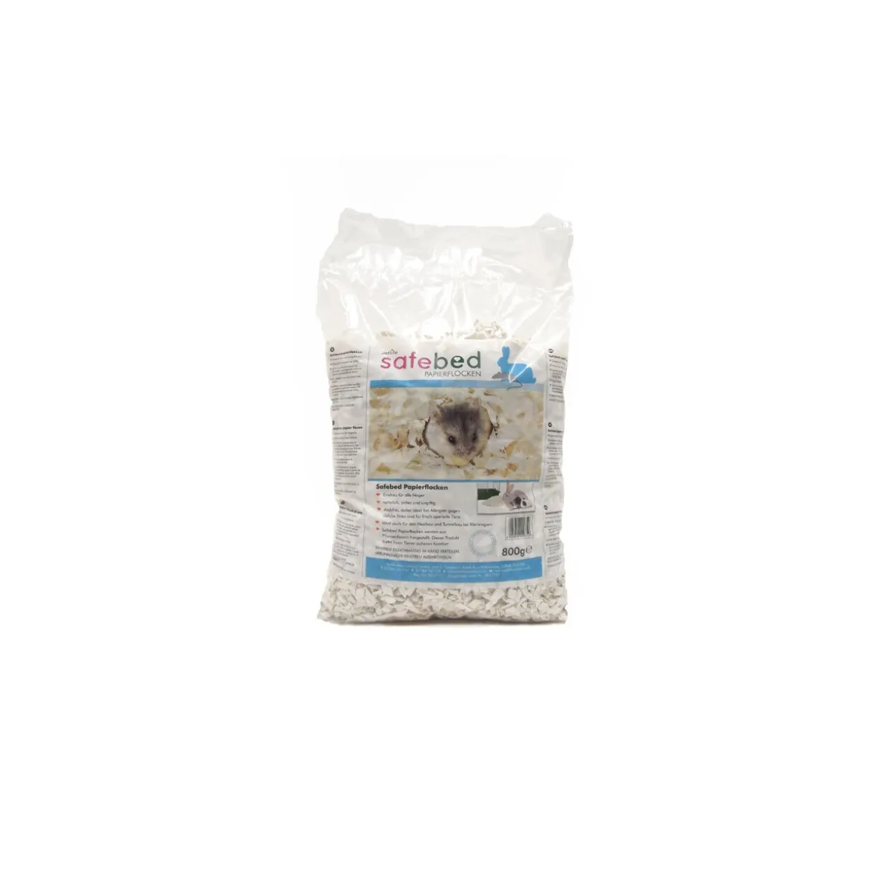 Petlife Litière en flocons de papier Safebed pour rongeur 800 g