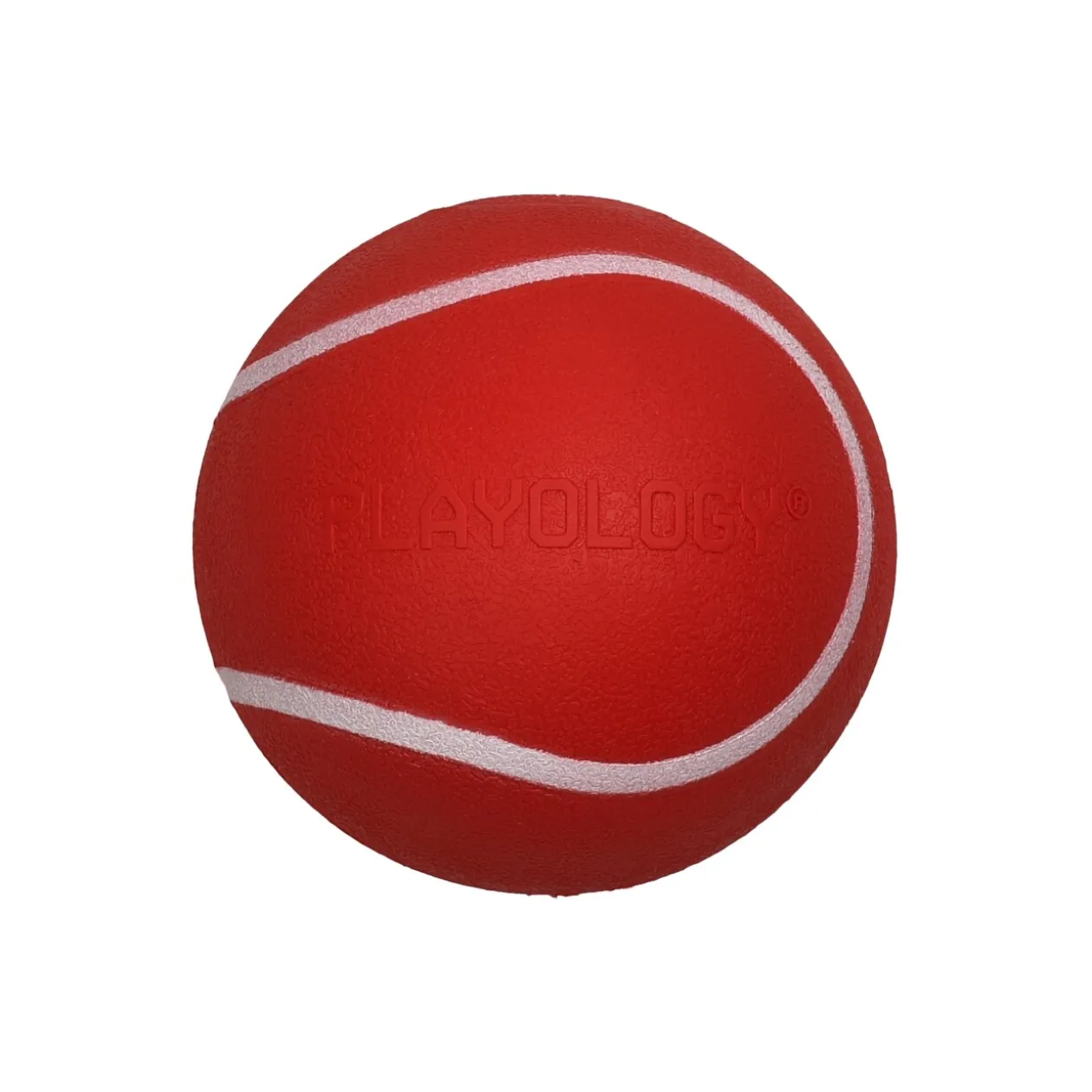 Playology Squeaky Chew Ball Beef Medium