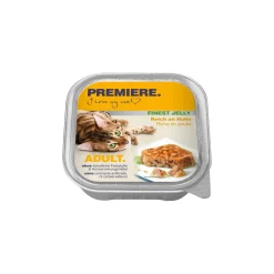 PREMIERE Adult Gelee saumon 16 x 100 g Riche en poulet 16x100 g