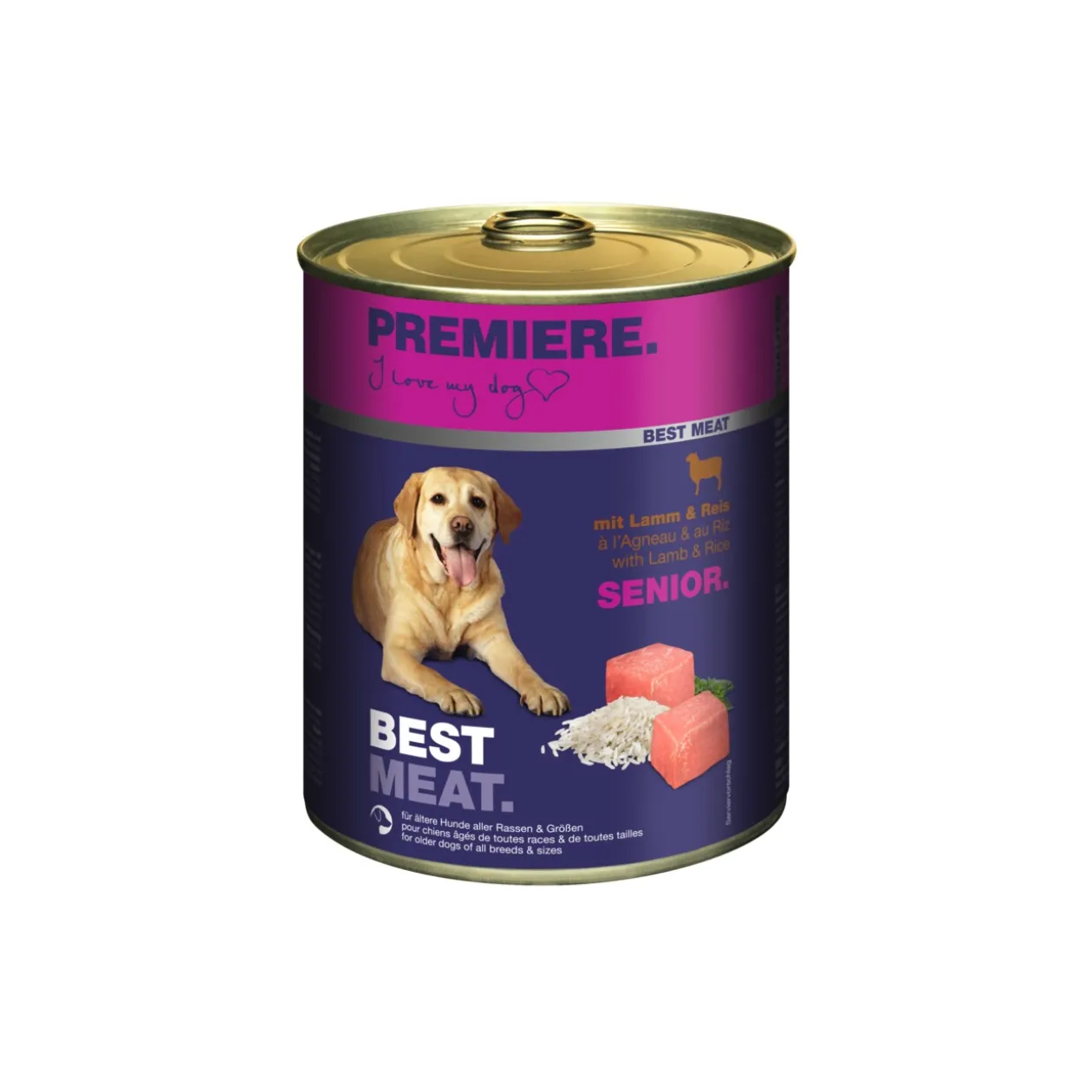 PREMIERE Best Meat Senior Agneau et riz 6x800 g