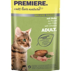 PREMIERE cats love nature Deluxe Ragout Avec du poulet 24x100 g