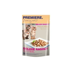 PREMIERE Deluxe Ragout Kitten Riche en volaille 22x85 g