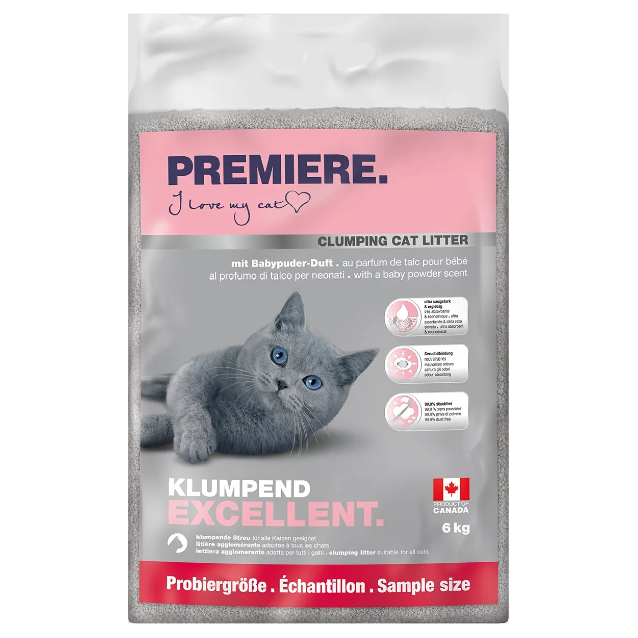 PREMIERE Excellent Litière agglomérante 6 kg