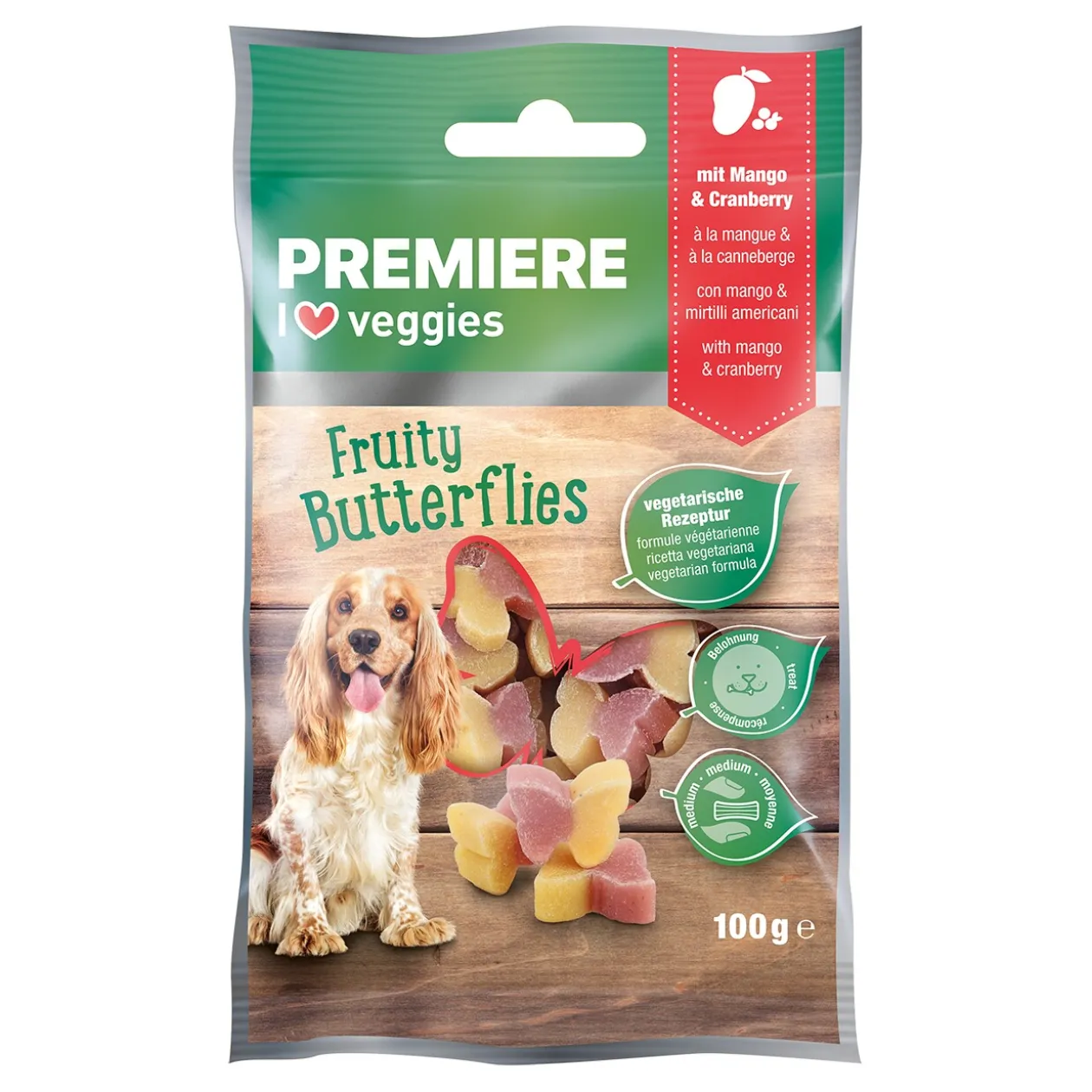 PREMIERE I love veggie Snack papillon 100 g