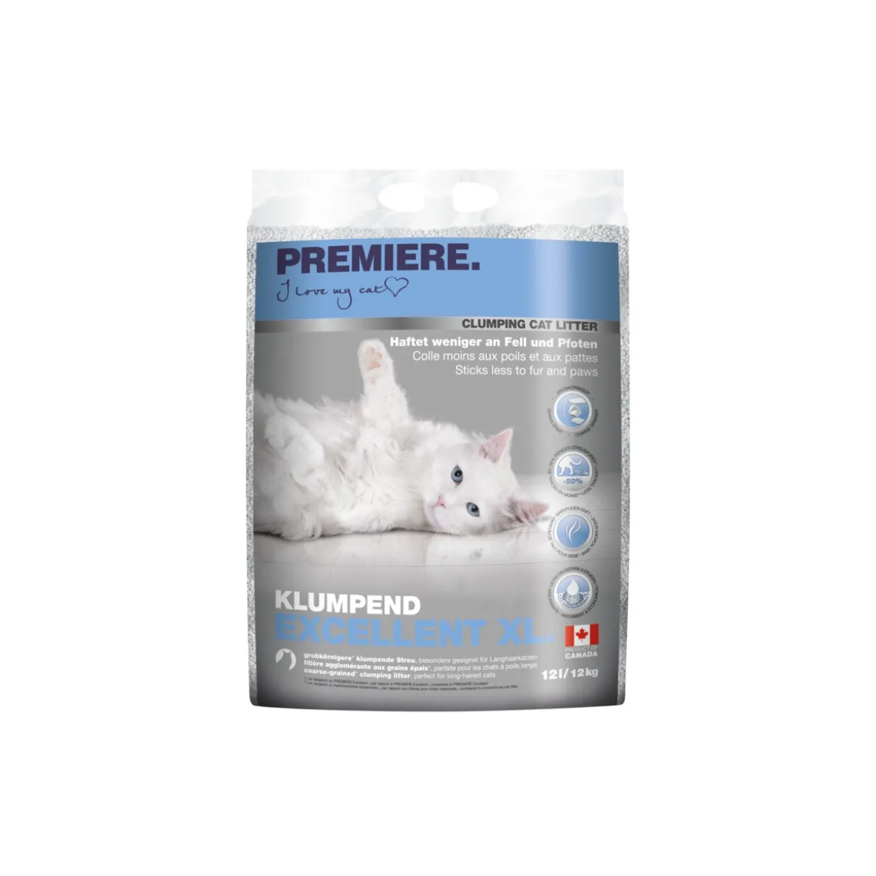 PREMIERE Litière agglomérante Excellent XL 12 kg