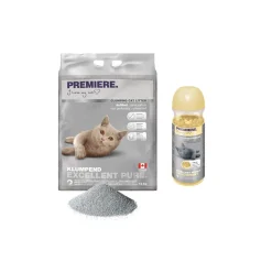 PREMIERE Litière agglomérante Excellent Vanille Pure 12 kg au désodorisant