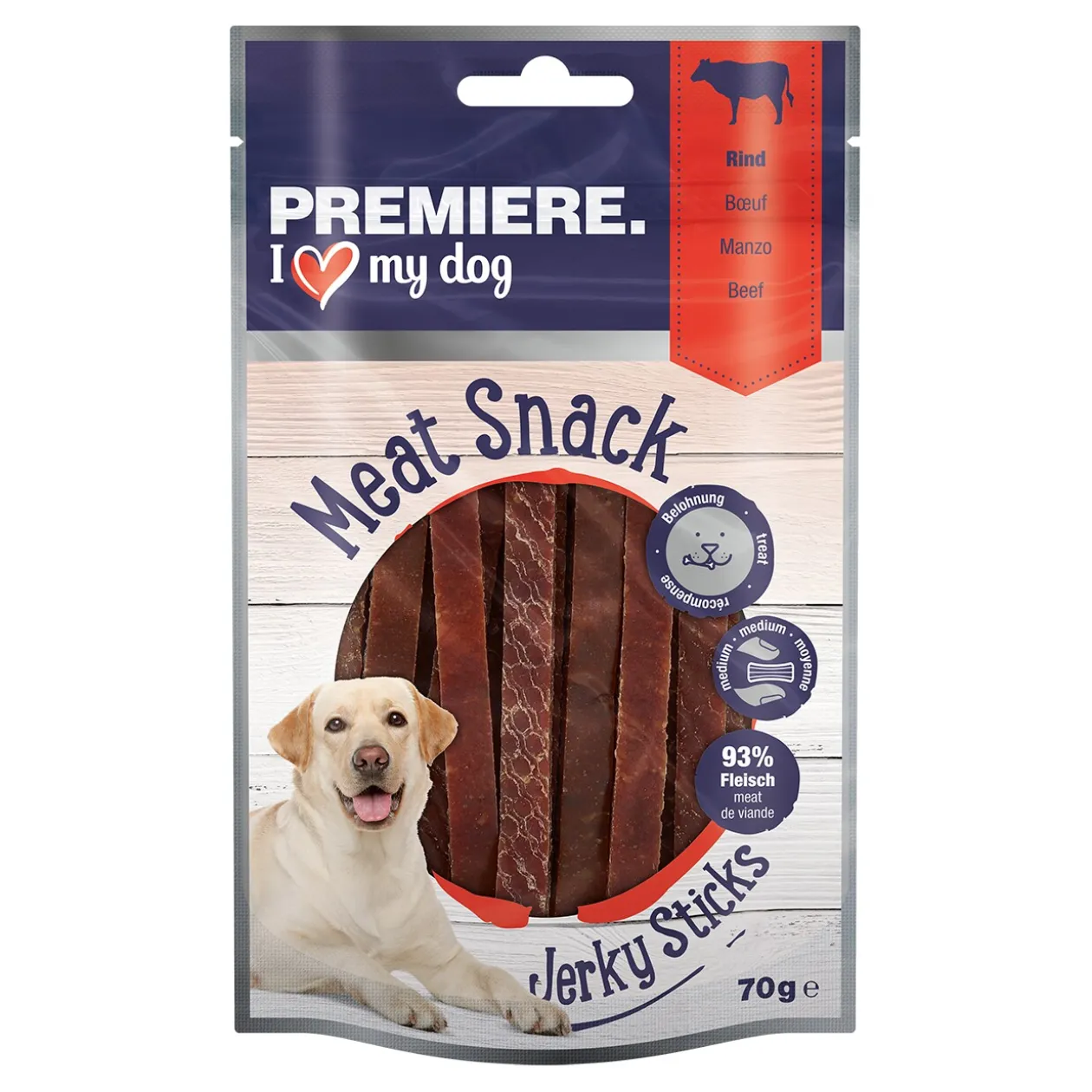 PREMIERE Meat Jerkys 6 x 70 g Bœuf