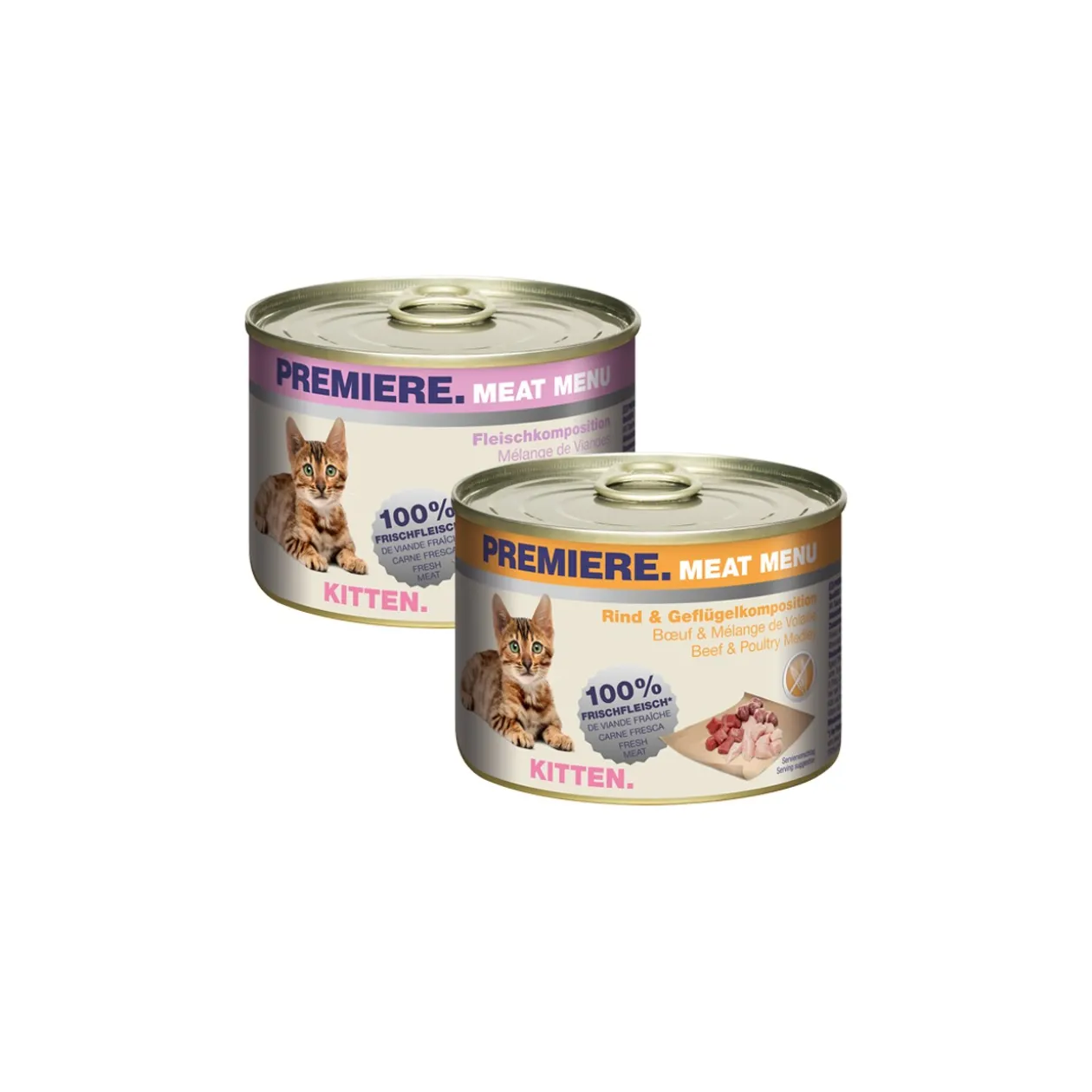 PREMIERE Meat Menu Kitten pack mixte 6 x 200 g