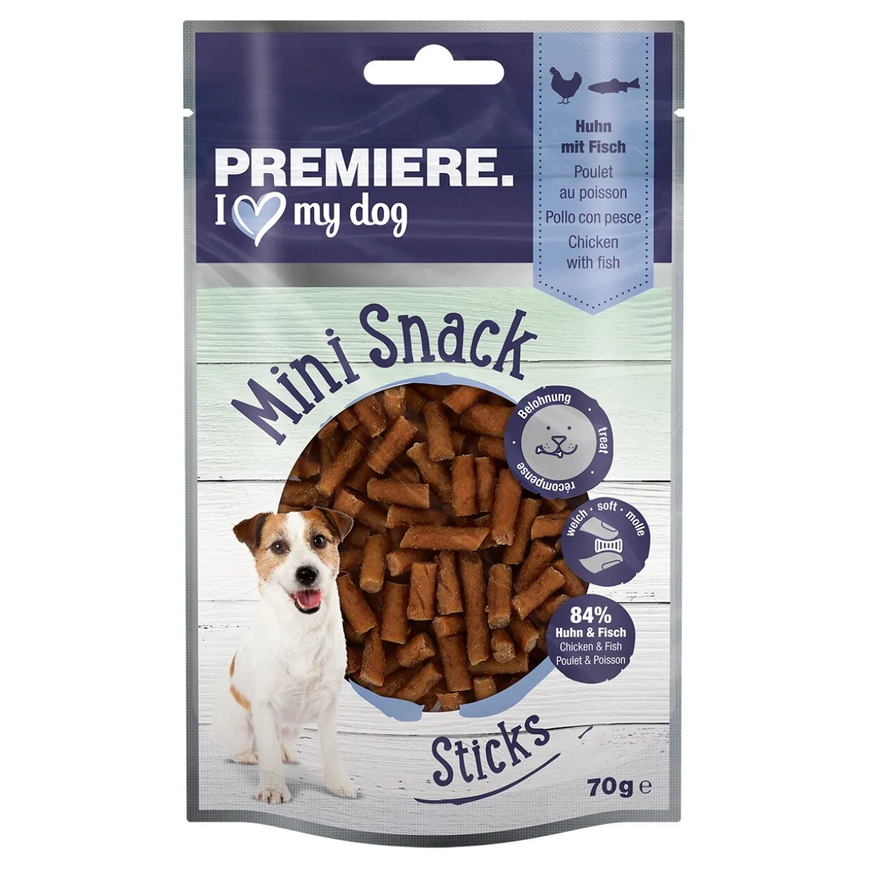 PREMIERE Mini Sticks Poulet et poisson 6 x 70 g
