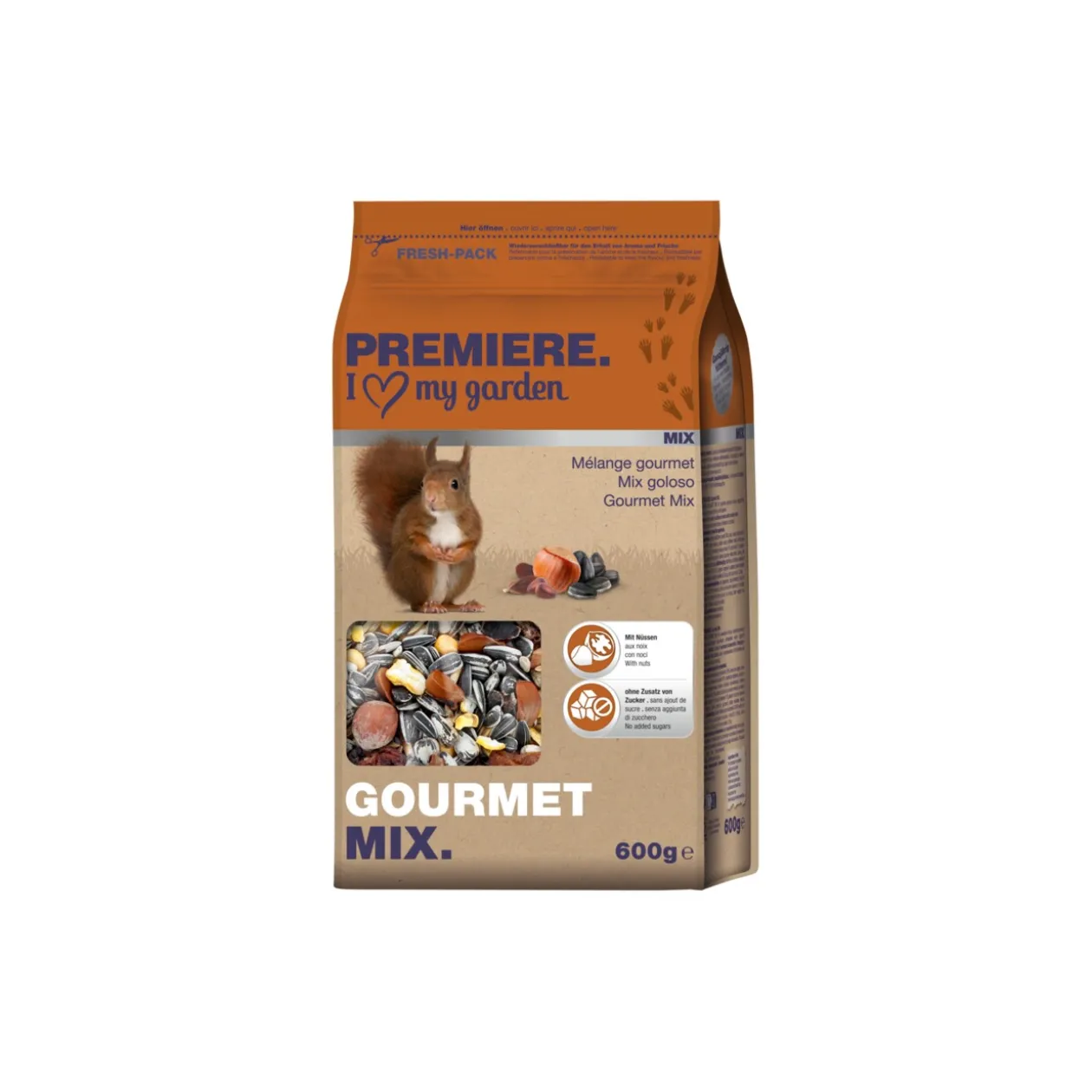 PREMIERE Nourriture pour écureuils Gourmet Mix 600 g