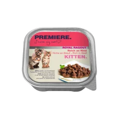 PREMIERE Royal Ragout Kitten Riche en bœuf 16x100 g