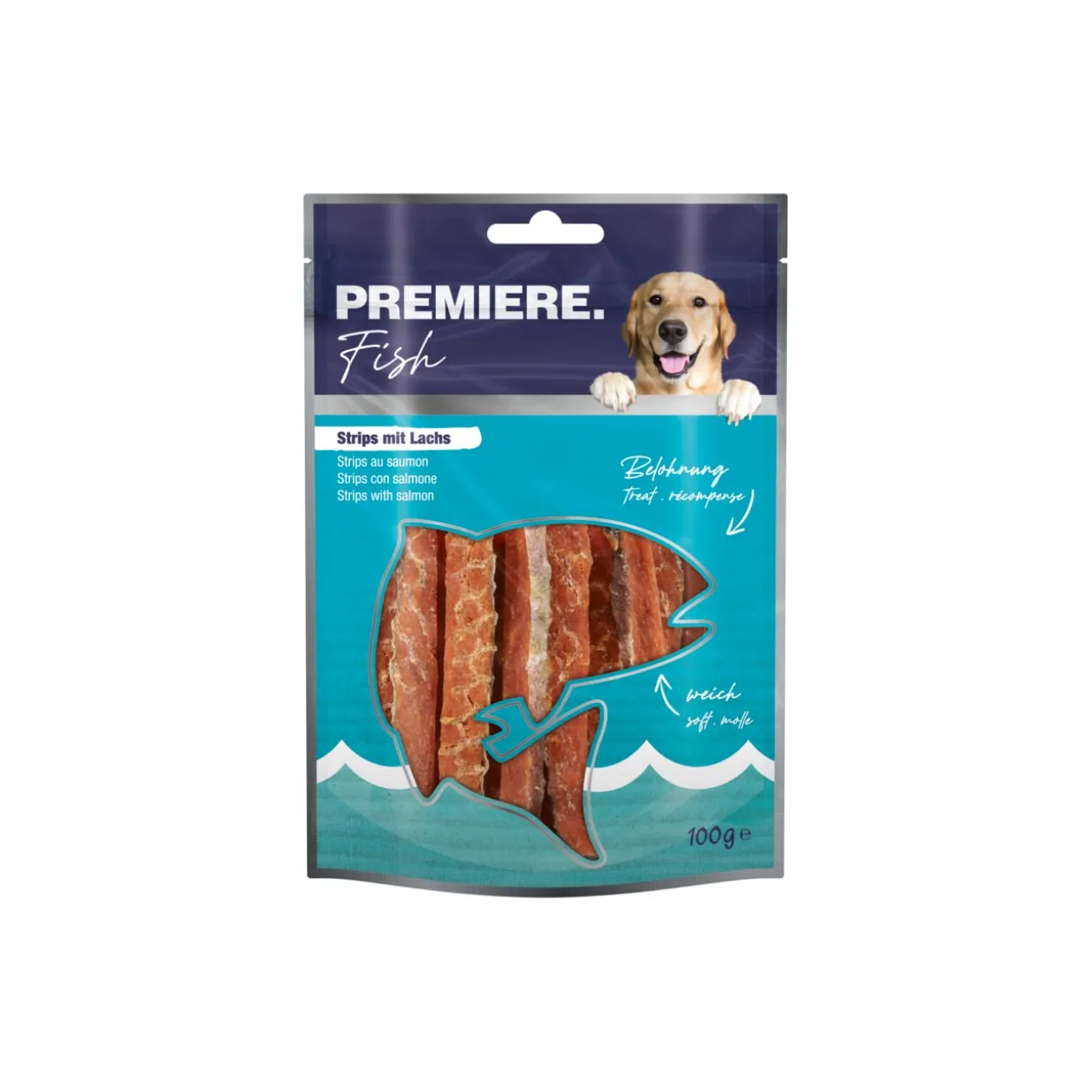 PREMIERE Snack it Strips au saumon 100 g