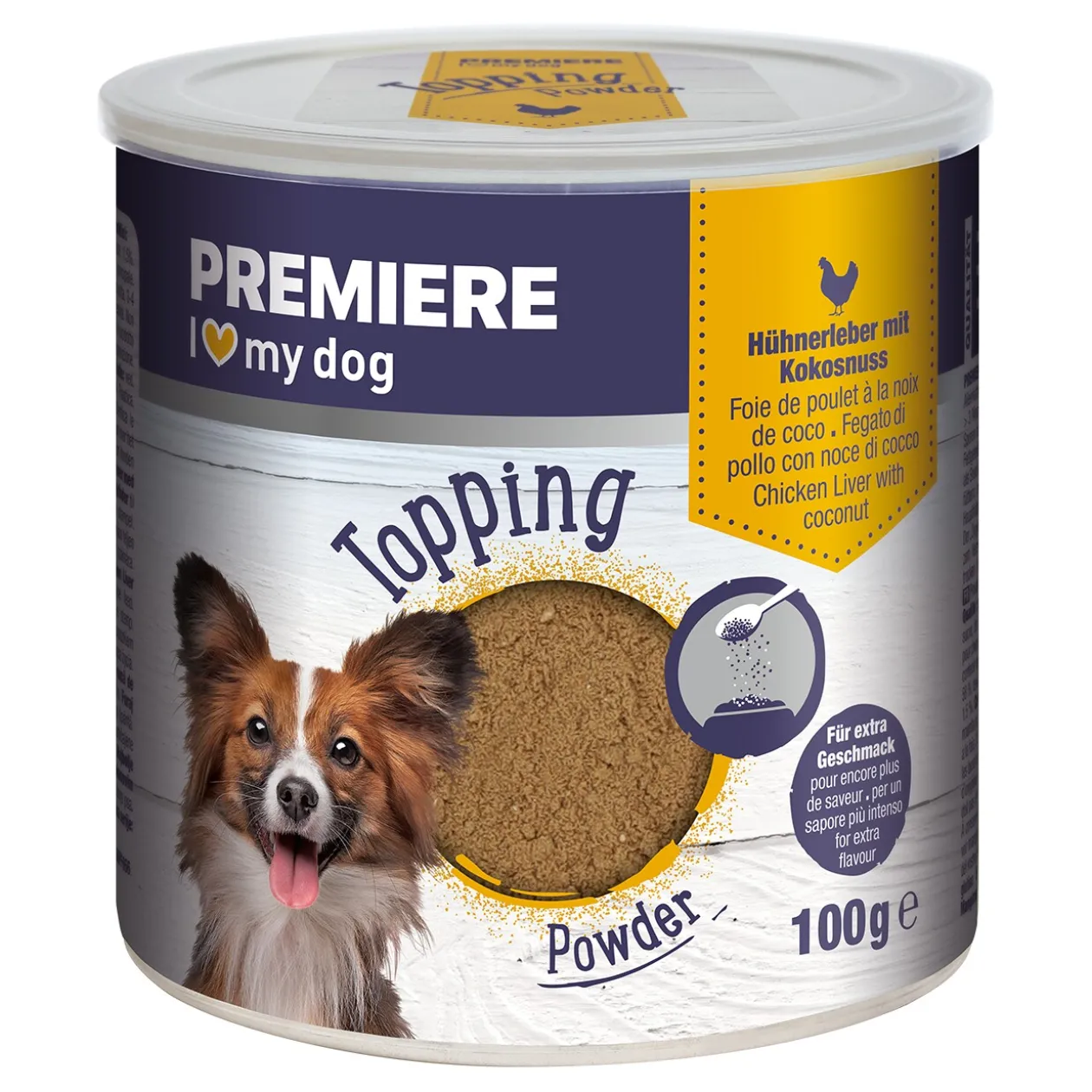 PREMIERE Toping Poudre 6x80 g Foie de poulet aux noix de coso