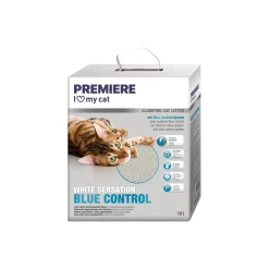 PREMIERE White Sensation – Blue control Litière agglomérante 10 l
