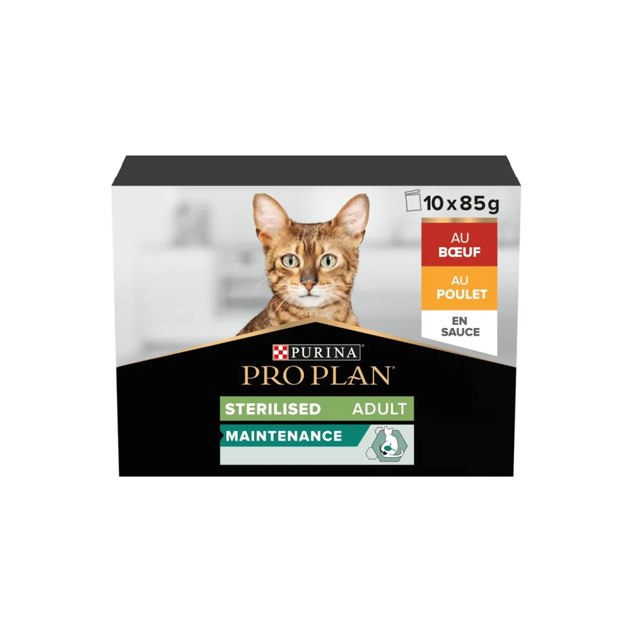 PRO PLAN Maintenance Multivariété Sterilised Boeuf & Poulet 10 x 85 g