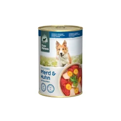 Pure Nature Nourriture humide pour chien, Adulte 6x400 g Cheval & Poulet