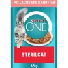 Purina ONE Spécial Chat Stérilisé 26 x 85 g au saumon et carottes