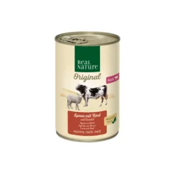 REAL NATURE Adult agneau au bœuf et à l’huile de chardon 6x400 g